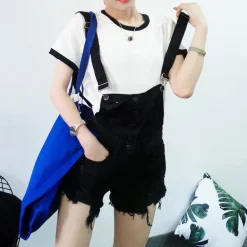 Acid Wash Denim Overalls