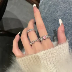 Adjustable Princess Heart Rings