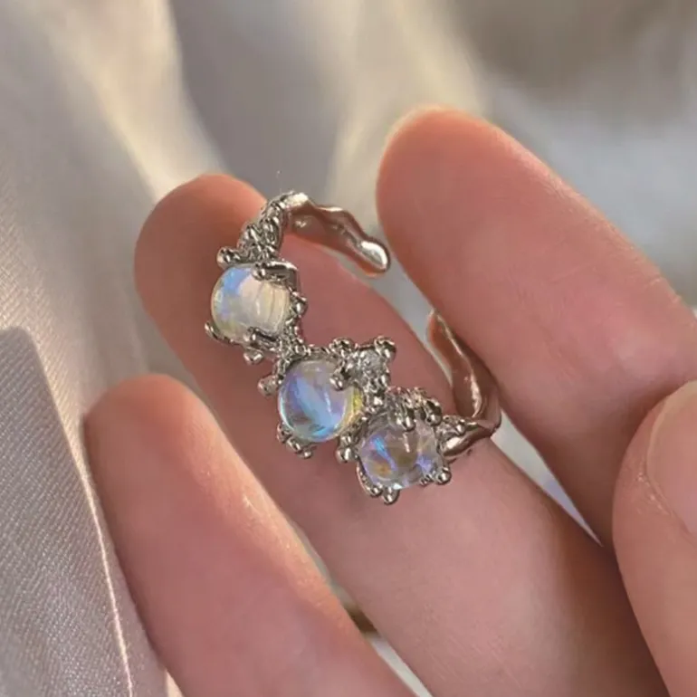 Adjustable Princess Heart Rings