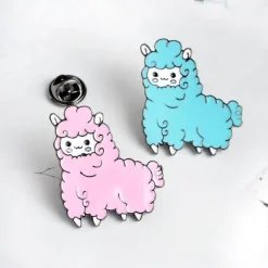 Alpaca Enamel Pin Set