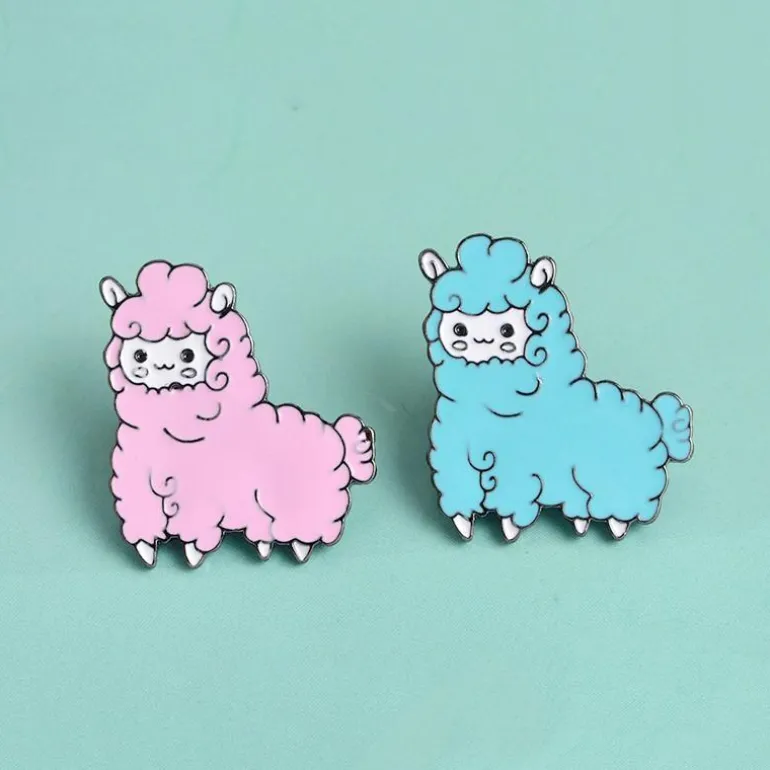 Alpaca Enamel Pin Set