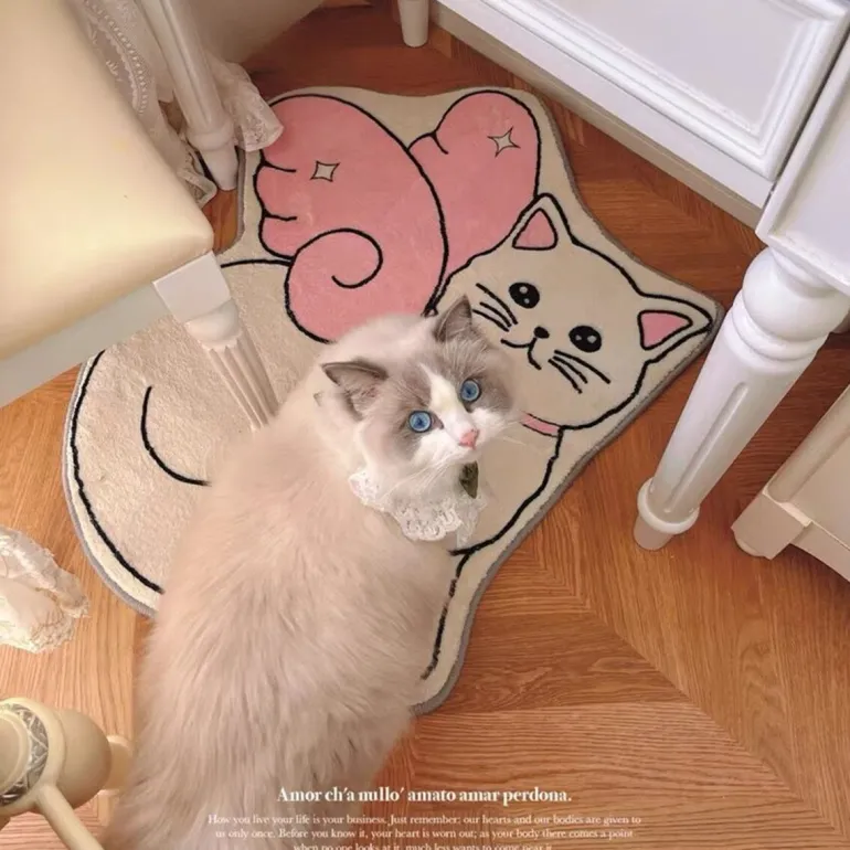 Angel Cat Floor Mat