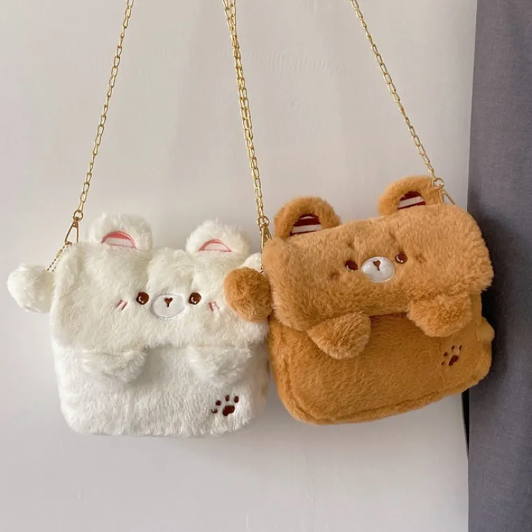 Baby Bear Fur Handbag