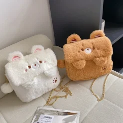 Baby Bear Fur Handbag