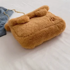 Baby Bear Fur Handbag