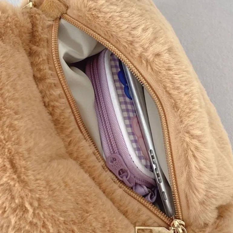 Baby Bear Fur Handbag