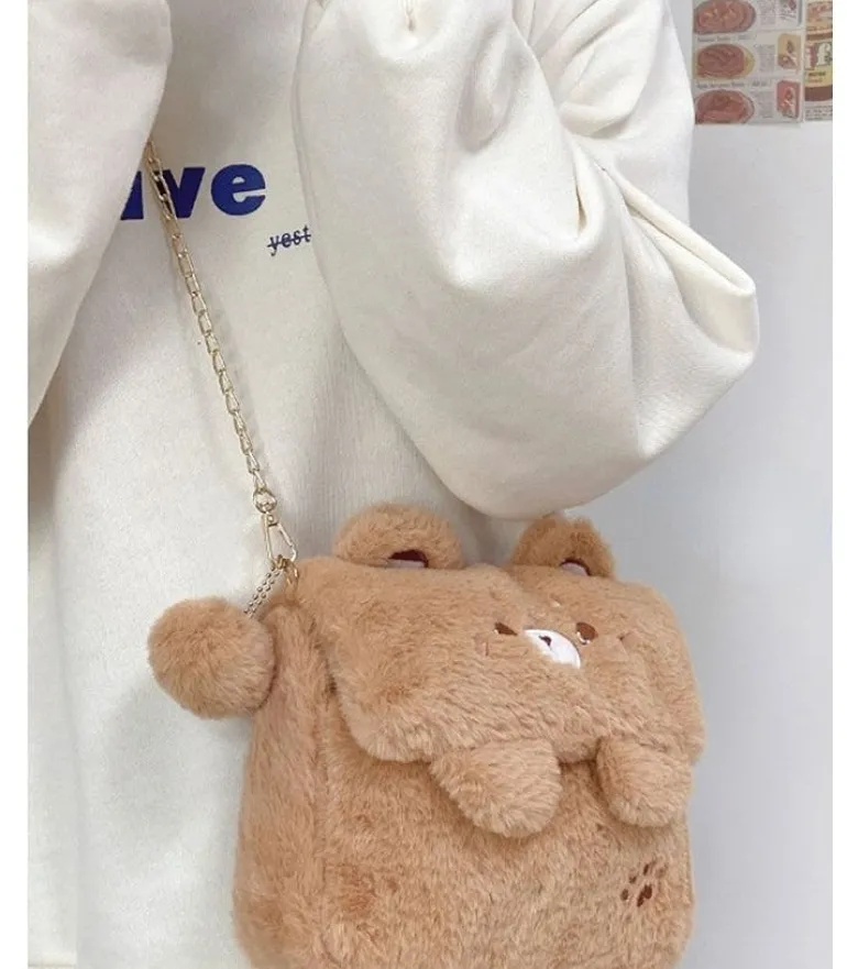 Baby Bear Fur Handbag