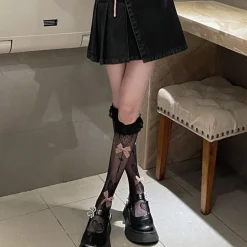 Babydoll Bow Lace Socks