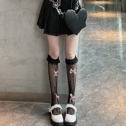 Babydoll Bow Lace Socks