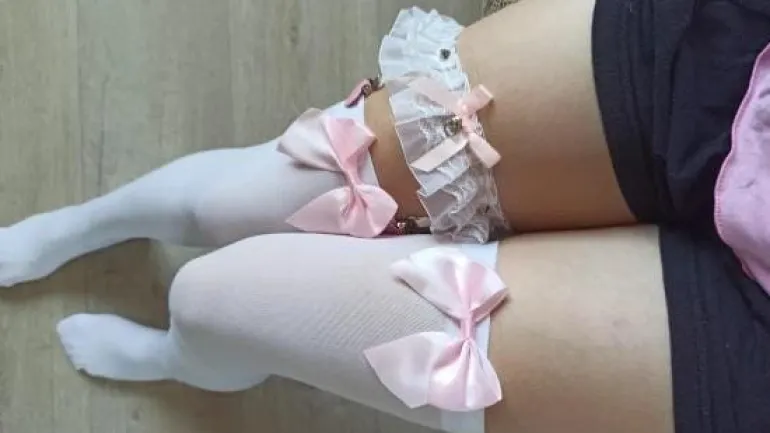 Babydoll Ruffle Garter Belt