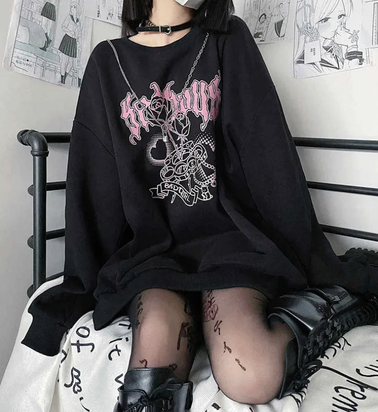 Bad Girl Pastel Goth Sweater