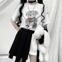 Baddie Chained Bear Tee