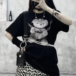 Baddie Chained Bear Tee