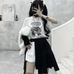Baddie Chained Bear Tee