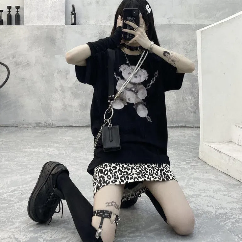 Baddie Chained Bear Tee