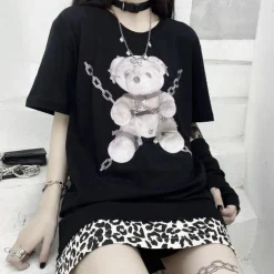 Baddie Chained Bear Tee