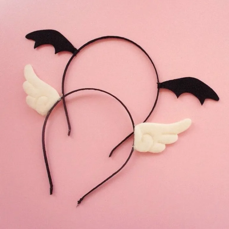 Bat Wing Headband & Clips