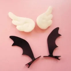 Bat Wing Headband & Clips