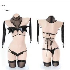 Bat Wing Lingerie Set