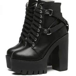 Belted Combat Boots