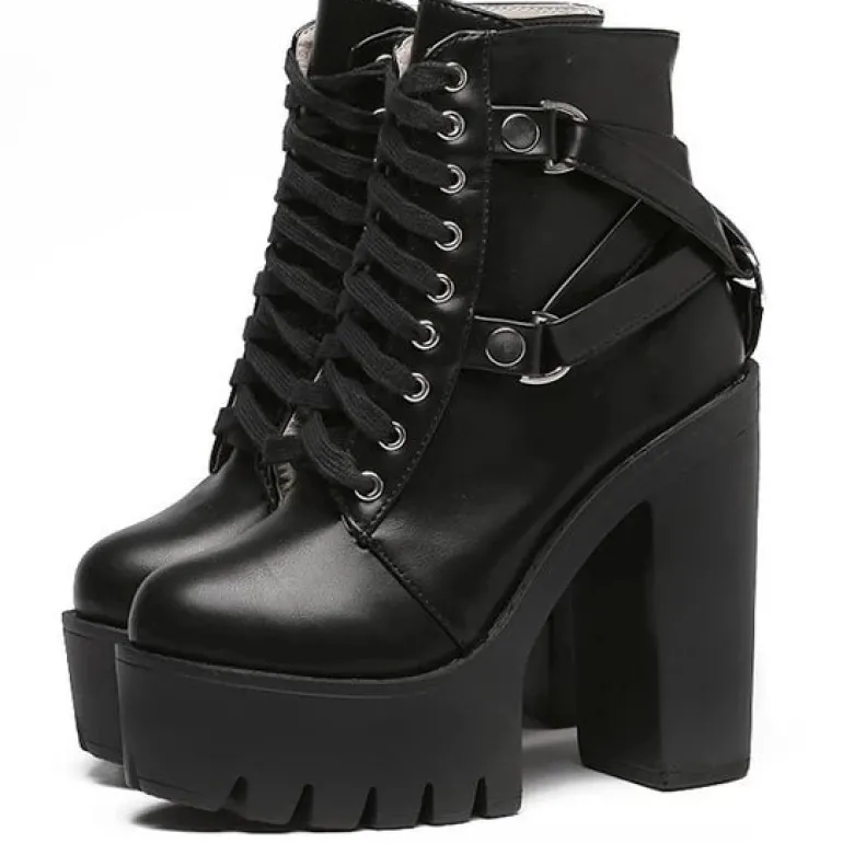 Belted Combat Boots