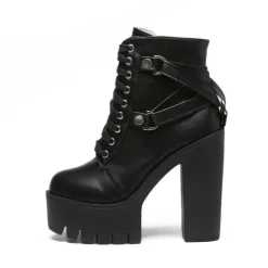 Belted Combat Boots