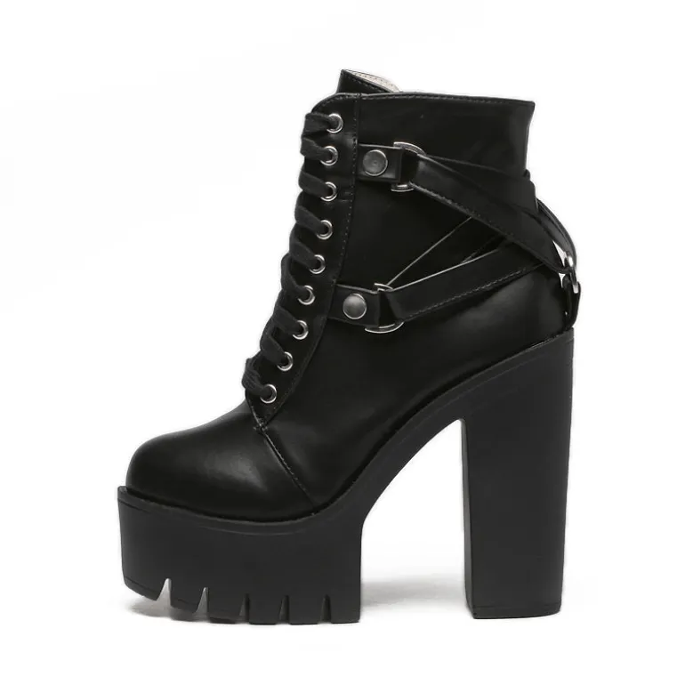 Belted Combat Boots
