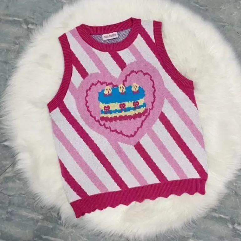 Birthday Cake Knit Vest