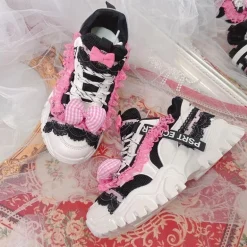 Black & Pink Baby Doll Sneakers