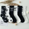 Black & White Butterfly Socks