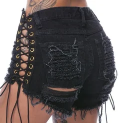 Black Corset Shorts