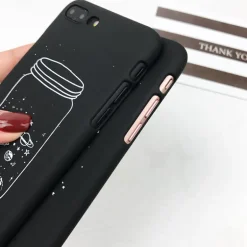 Black Space Phone Cases