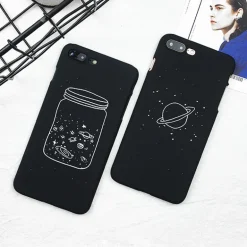 Black Space Phone Cases