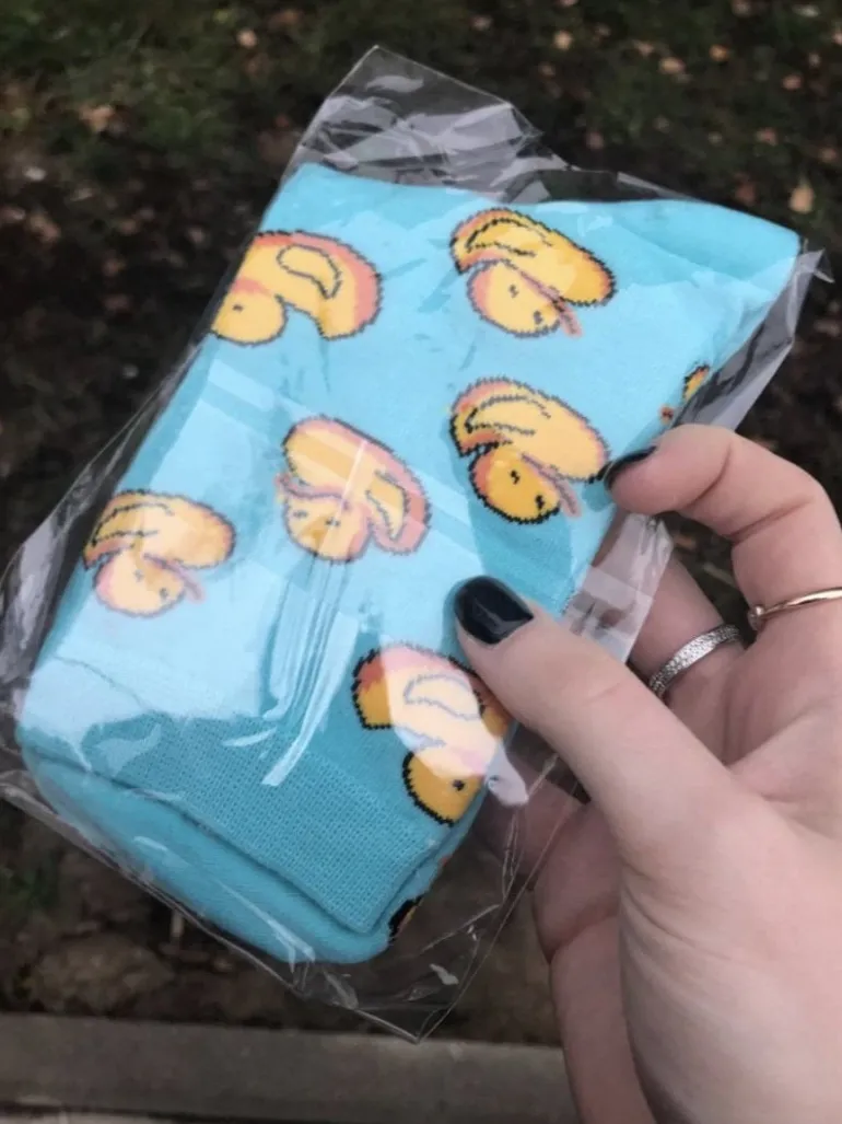 Blue Baby Duck Socks