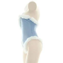 Blue Fur Lined Onesie