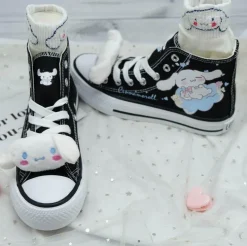 Blue Puppy Dog Painted High Tops