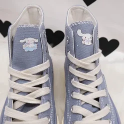 Blue Puppy Dog Painted High Tops