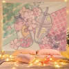 Boba Tea & Sakura Wall Tapestry