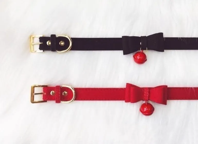 Bow & Bell Kitten Collar