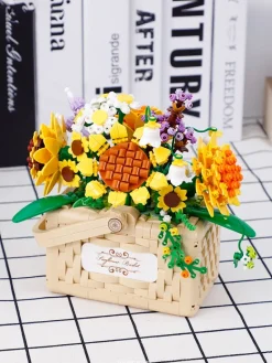 Building Block Basket Bouquet Set