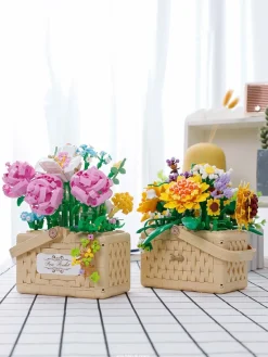 Building Block Basket Bouquet Set