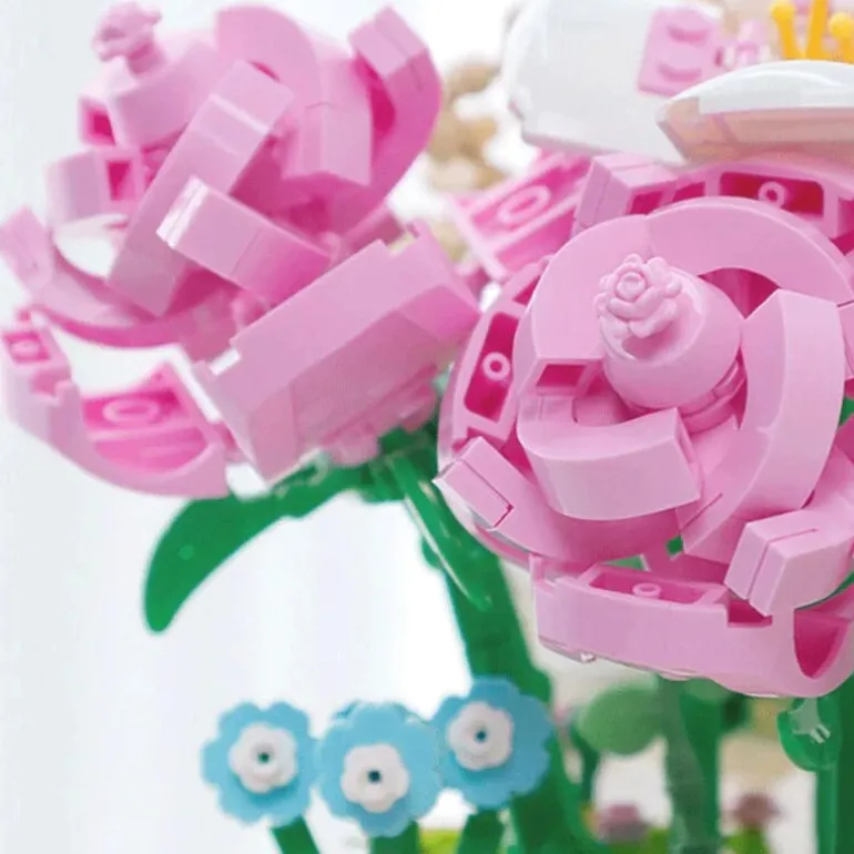 Building Block Basket Bouquet Set