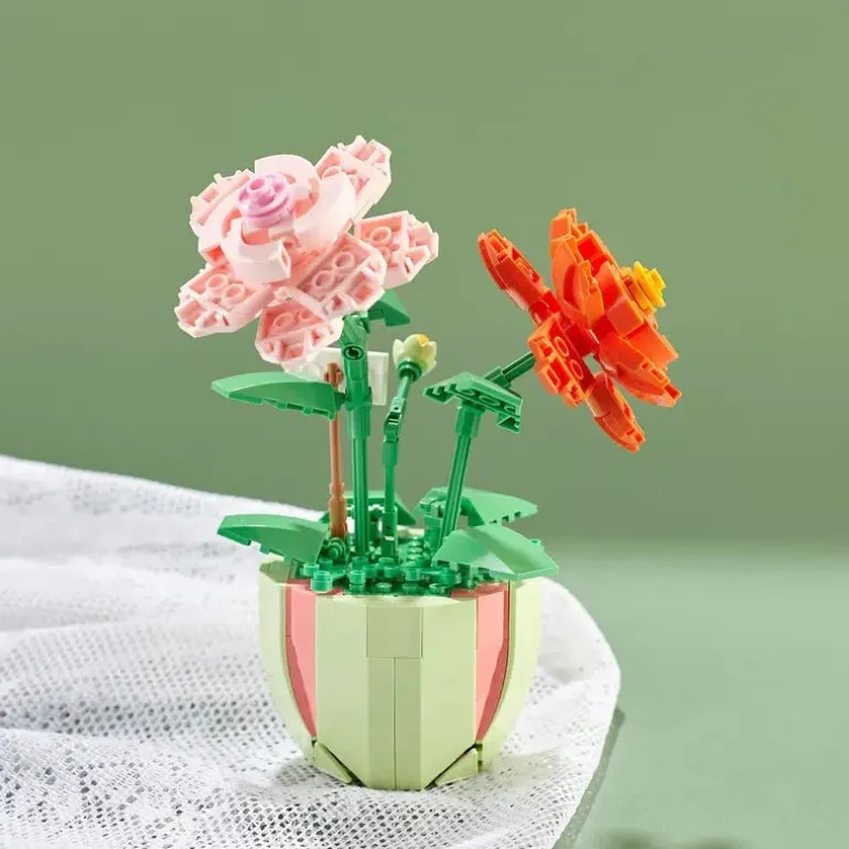 Building Block Flower Planter Sets