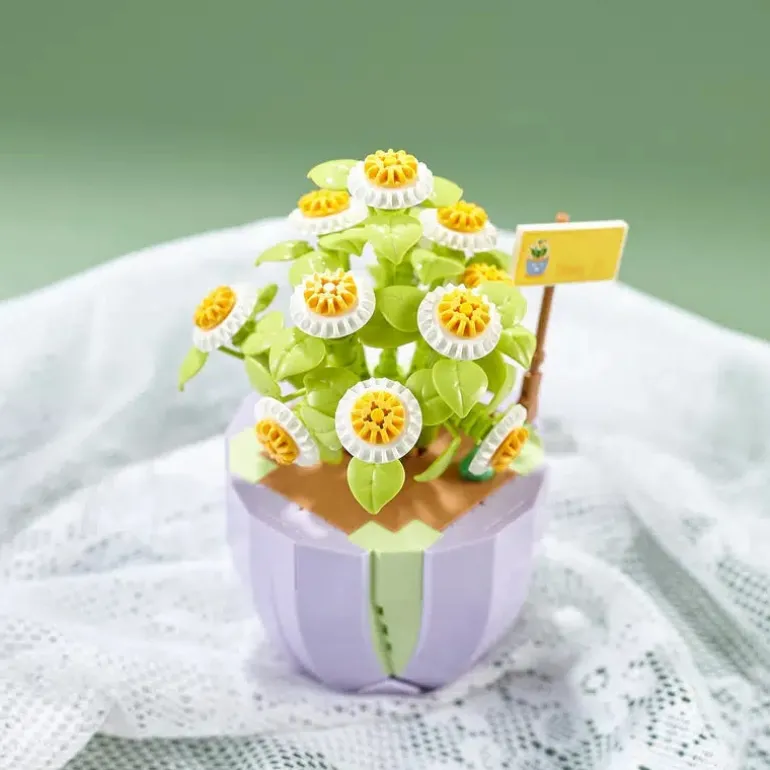 Building Block Flower Planter Sets