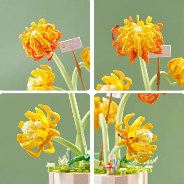 Building Block Flower Planter Sets