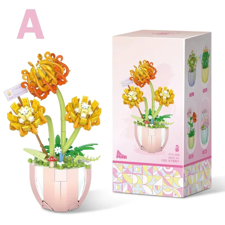 Building Block Flower Planter Sets