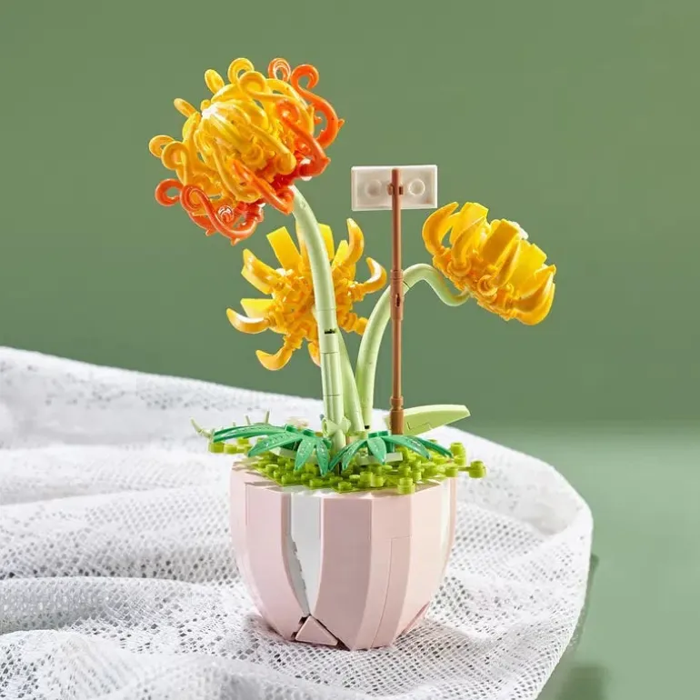 Building Block Flower Planter Sets