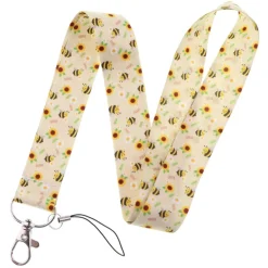 Bumble Bee Lanyard & Card Holder