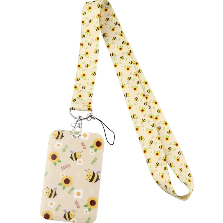 Bumble Bee Lanyard & Card Holder