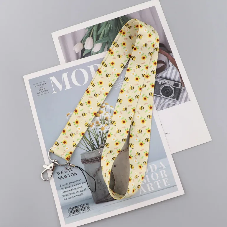 Bumble Bee Lanyard & Card Holder